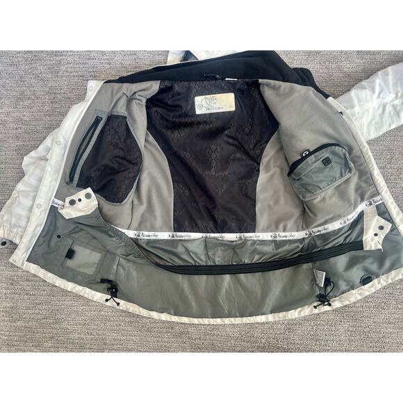 Vintage Body Glove Snow Tech, Sz M Jacket White Insulated Waterproof Coat - Picture 7 of 9